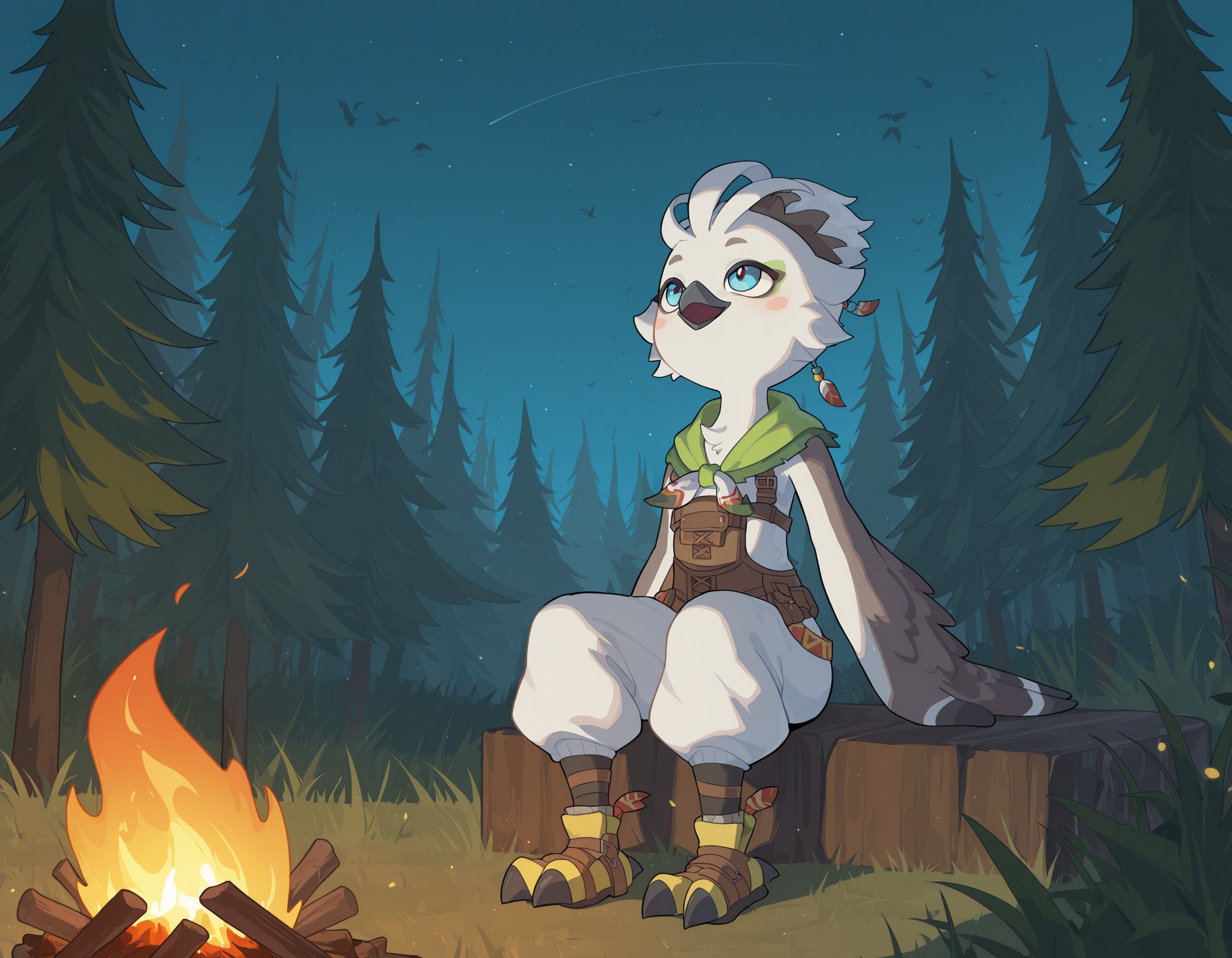 tulin-illu,  bird boy,  furry male on Tensor.Art