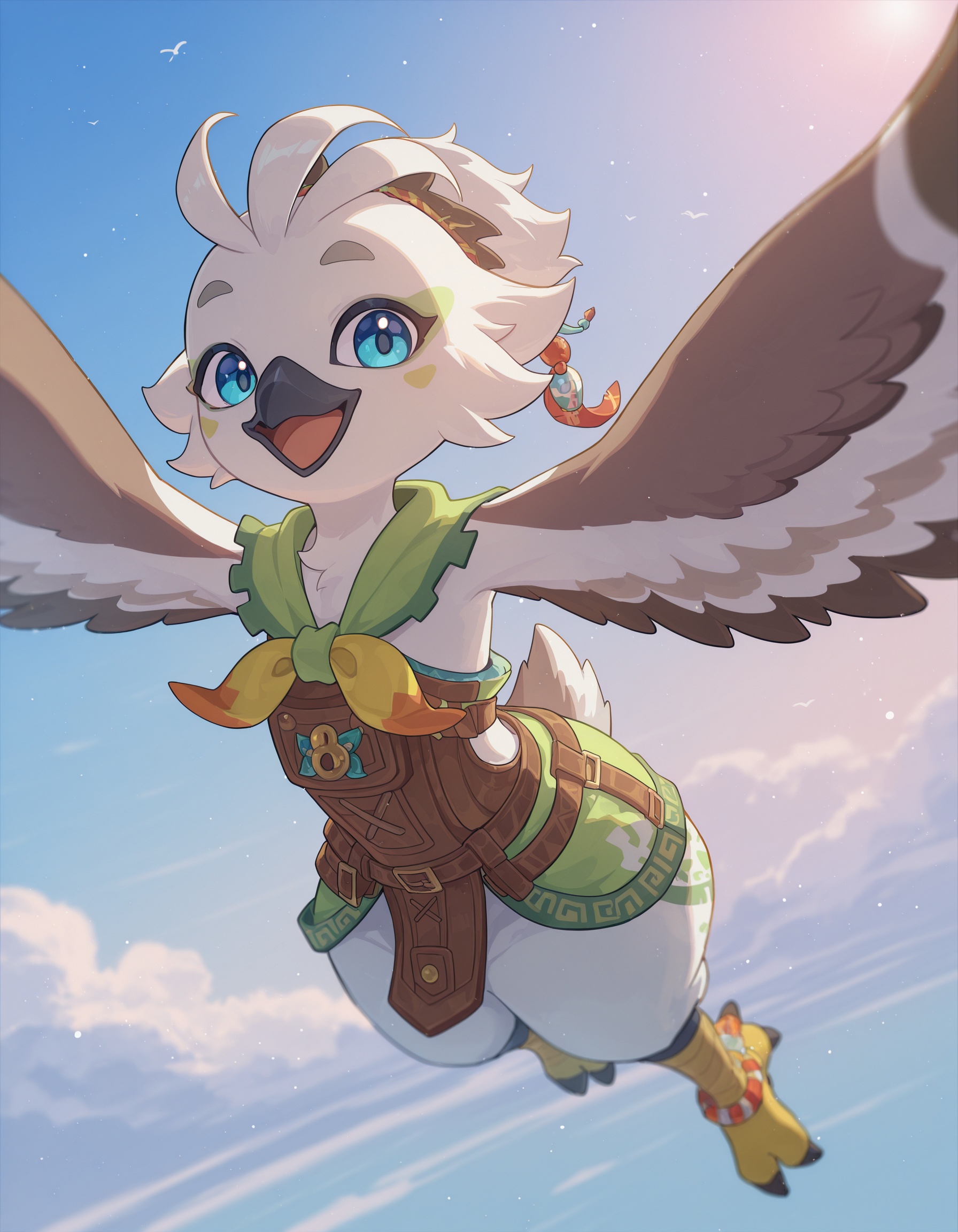 tulin-illu,  bird boy,  furry male on Tensor.Art
