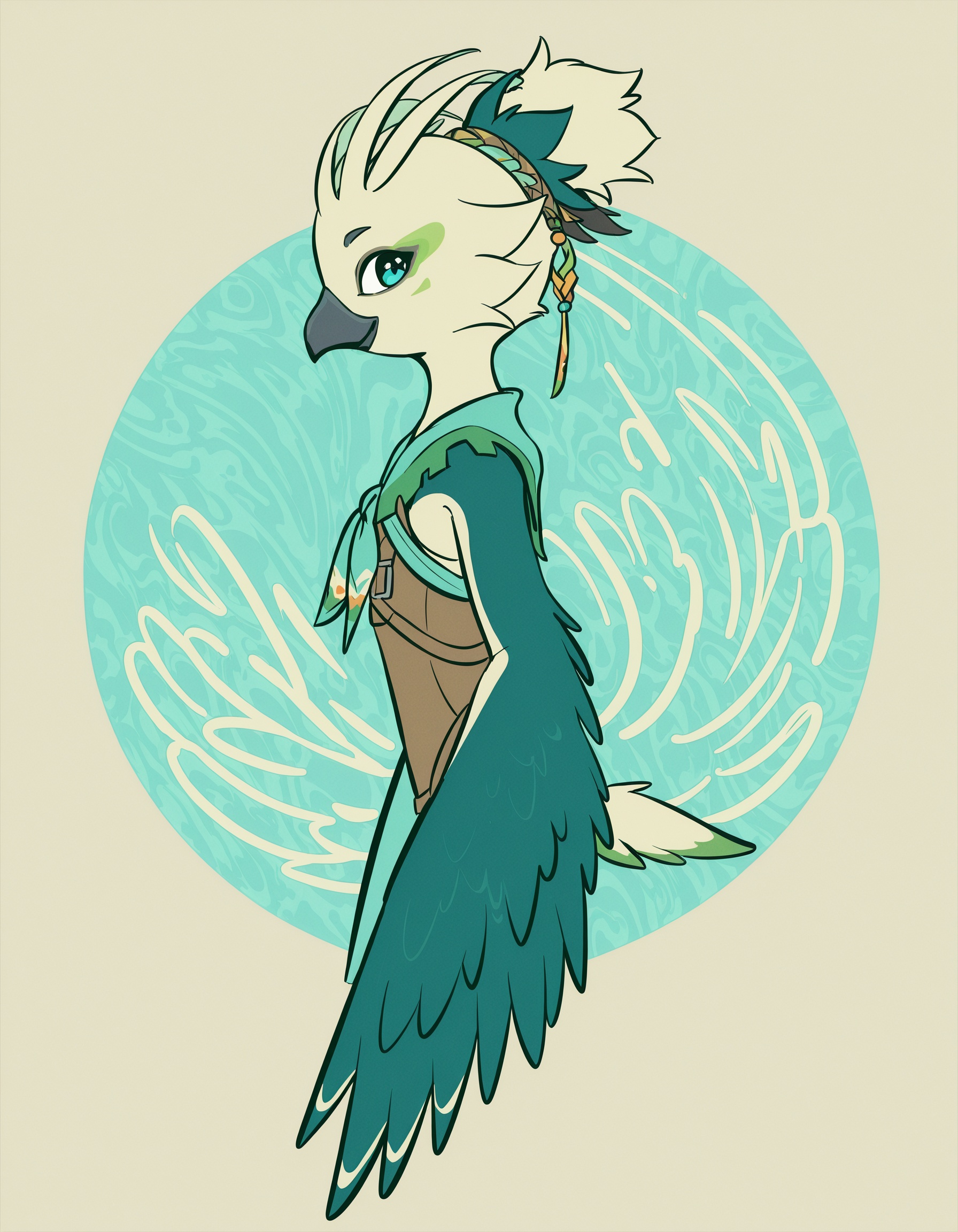 tulin-illu,  bird boy,  avian on Tensor.Art