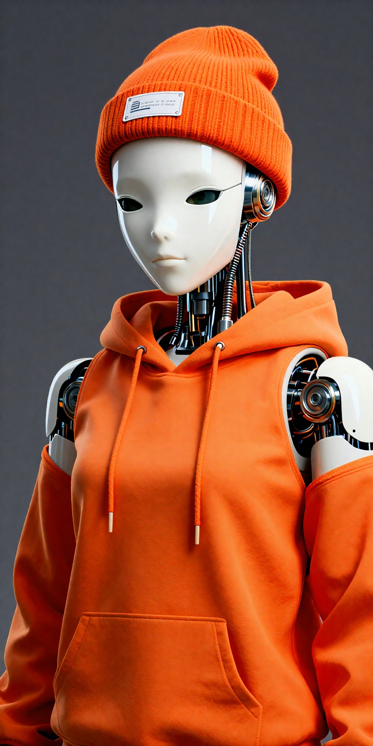 Create a highly detailed,  CGI-rendered photograph featuring an advanced humanoid robot with a sleek,  white on Tensor.Art