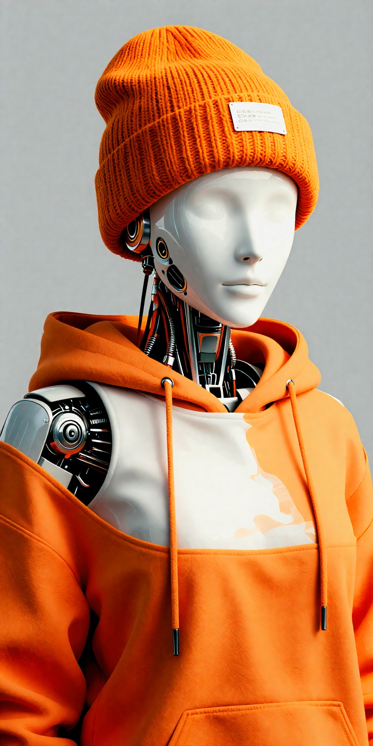 Create a highly detailed,  CGI-rendered photograph featuring an advanced humanoid robot with a sleek,  white on Tensor.Art