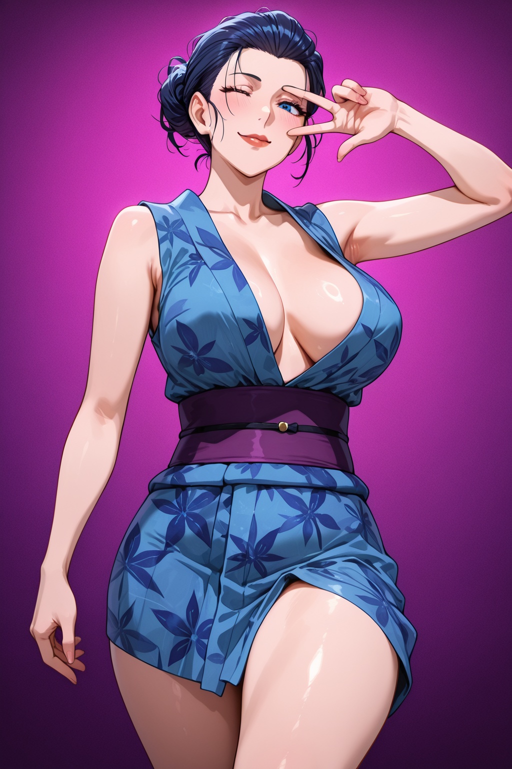 wink eyes,  masterpiece,  anime on Tensor.Art