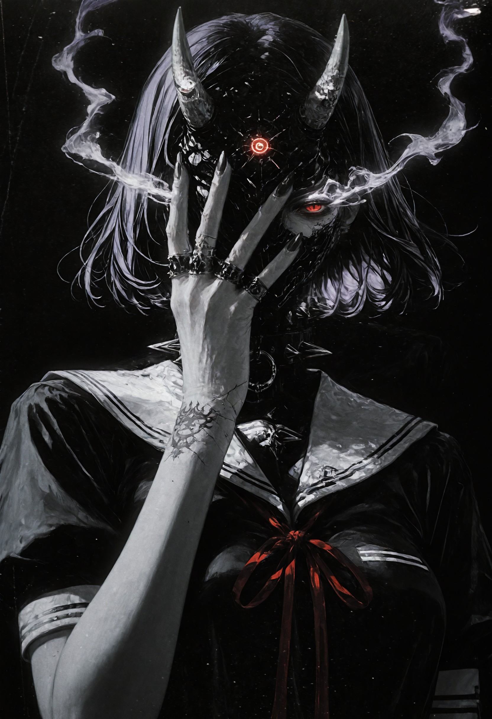 ovr2,  1girl,  red eyes on Tensor.Art