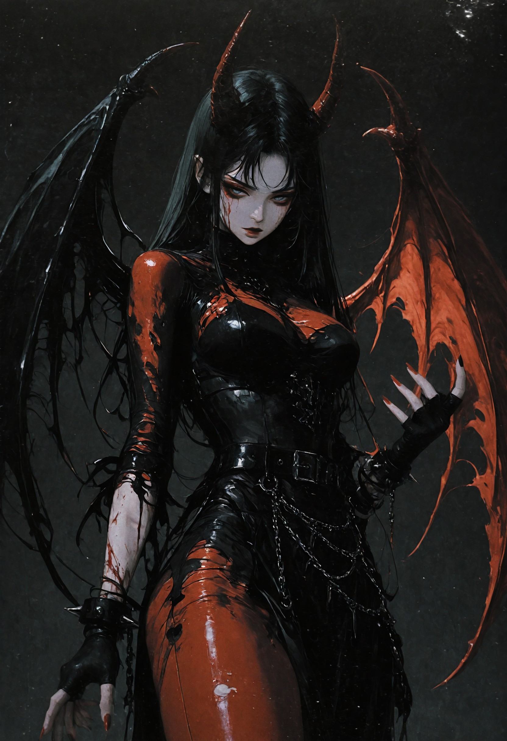 ovr2,  1girl,  red lips on Tensor.Art