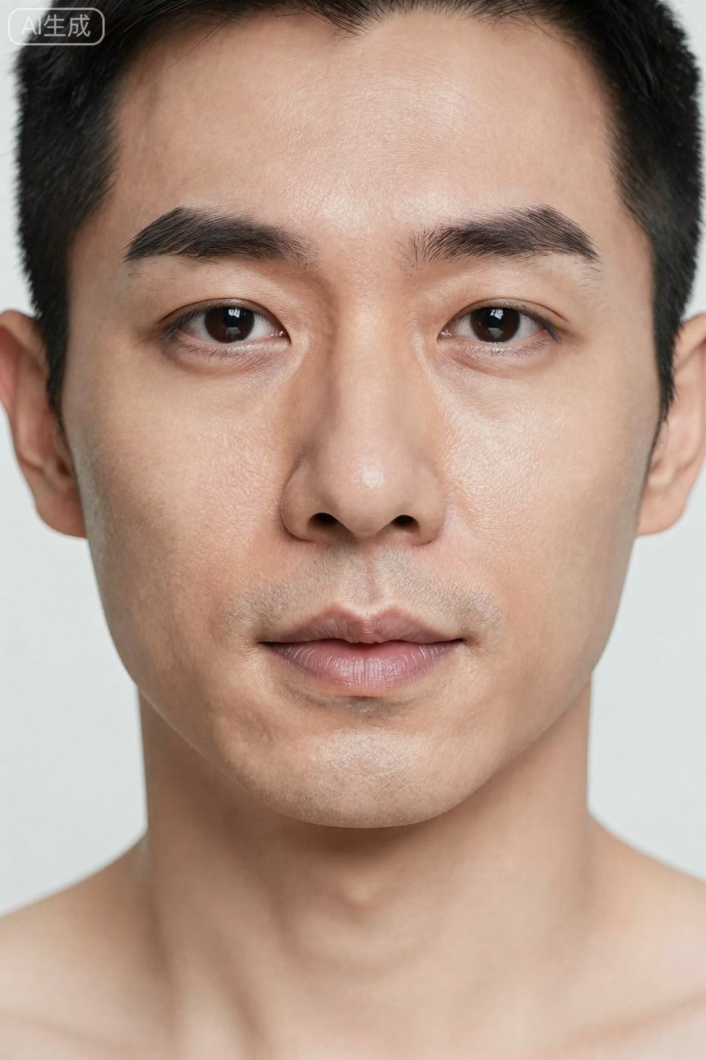 人物肖像特写,40岁男子​。,skin