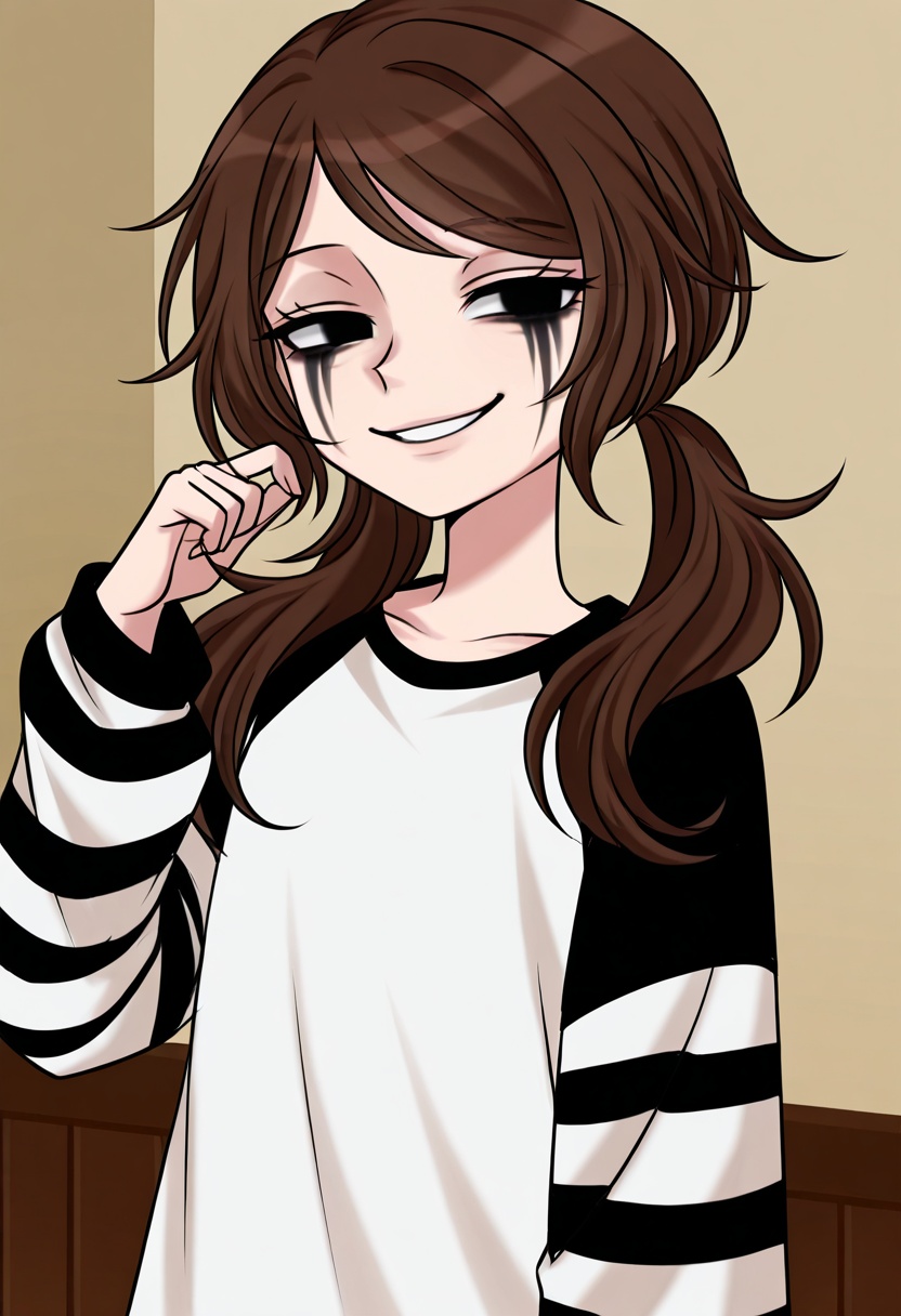 anime style,  young woman,  slim body on Tensor.Art