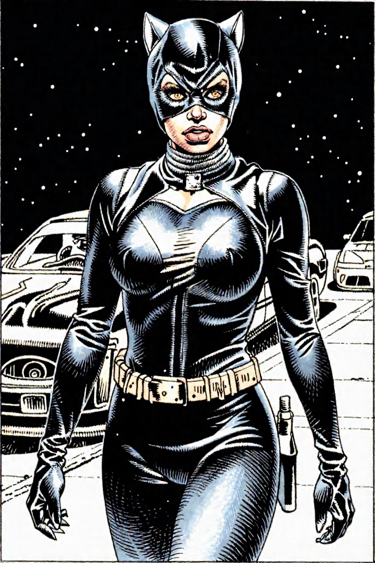 An illustration of Catwoman on Tensor.Art