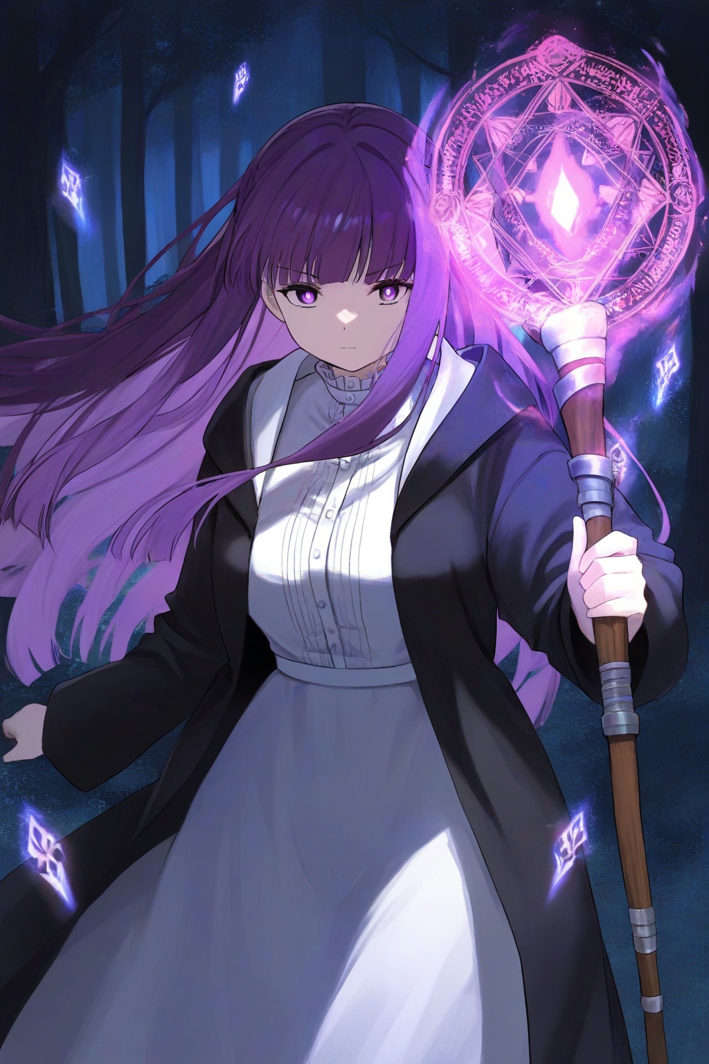 1girl,  solo,  fern (sousou no frieren) on Tensor.Art