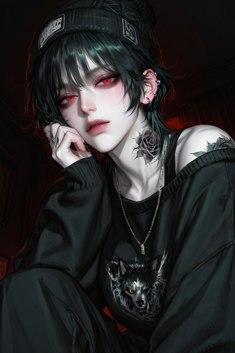 solo,  female Dark background,  creating a mysterious and intense atmosphere. Dark team vibe on Tensor.Art