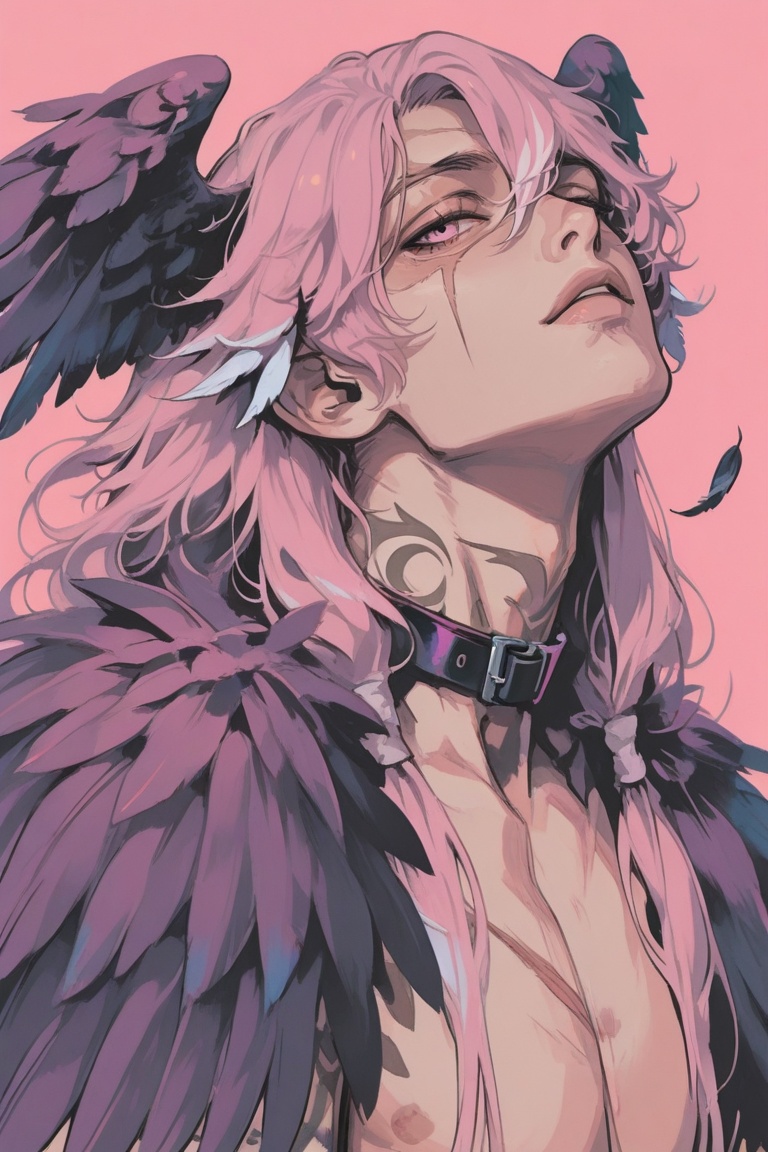 painterly_cotton_niji,  solo,  long hair on Tensor.Art