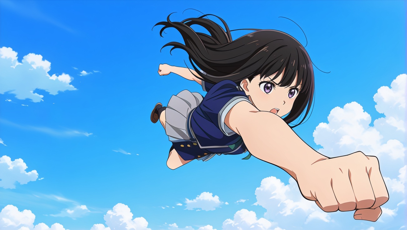 flying,  open mouth,  outdoors on Tensor.Art