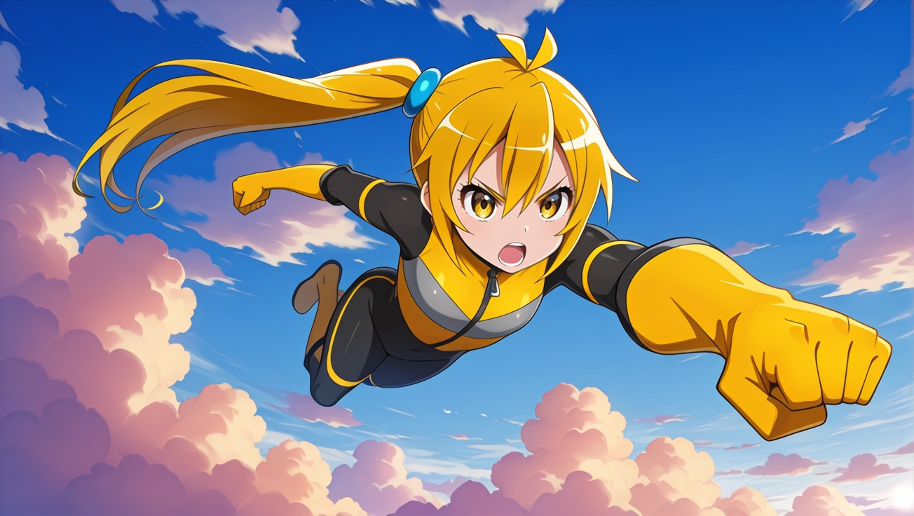 flying,  open mouth,  outdoors on Tensor.Art