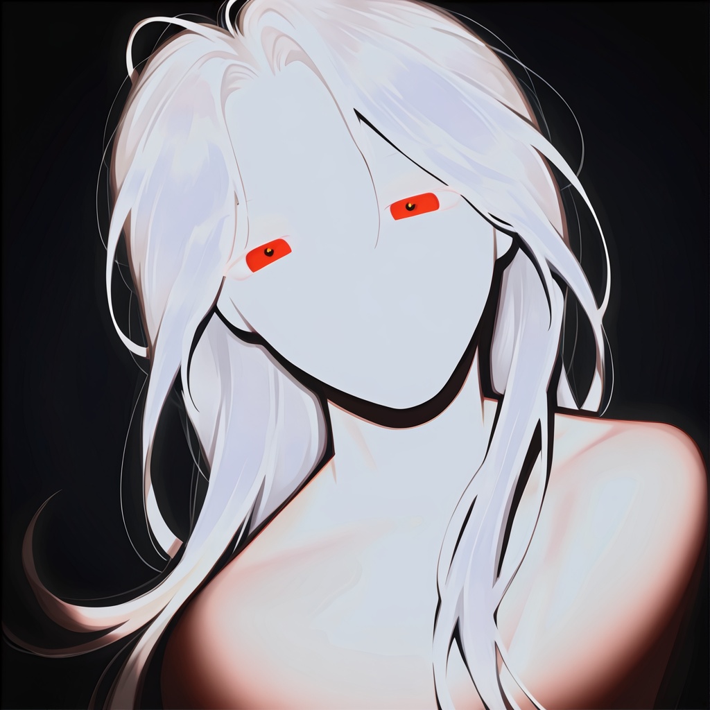dark background,  white skin,  glowing on Tensor.Art