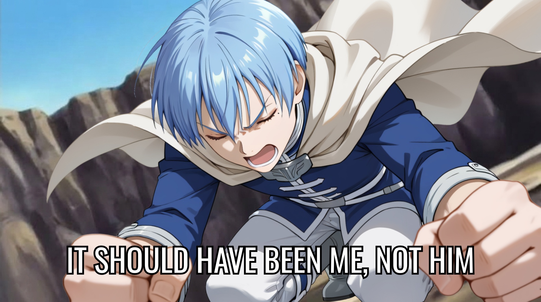 himmel \(sousou no frieren\),  1boy,  closed eyes on Tensor.Art