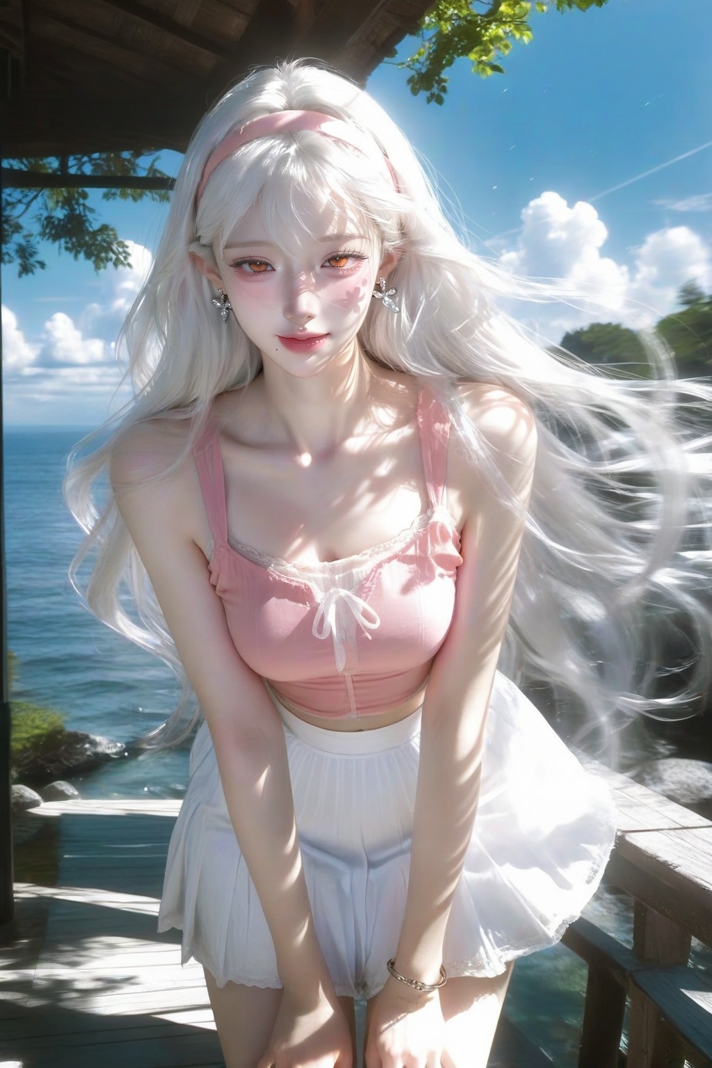 Pale skin,  gentle face,  1girl on Tensor.Art