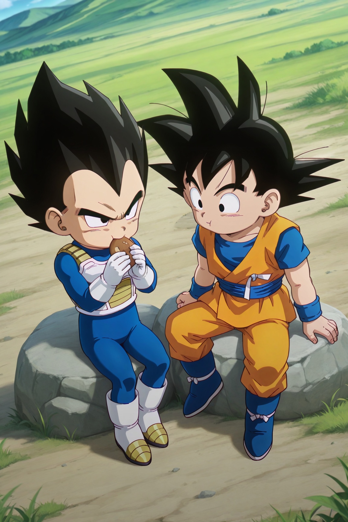 BREAK Goku,  dougi,  orange shirt on Tensor.Art