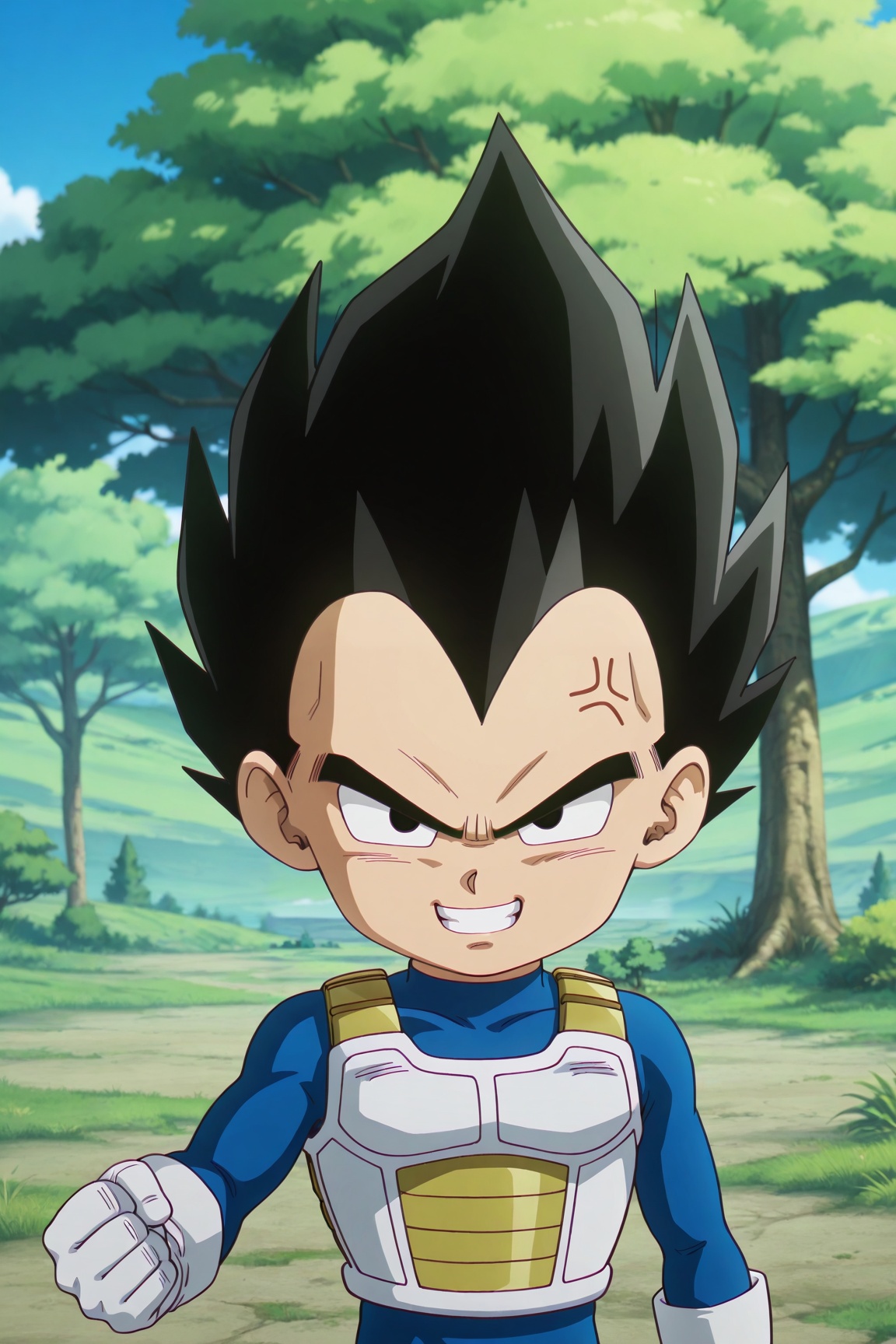 vegeta,  black hair,  black eyes on Tensor.Art