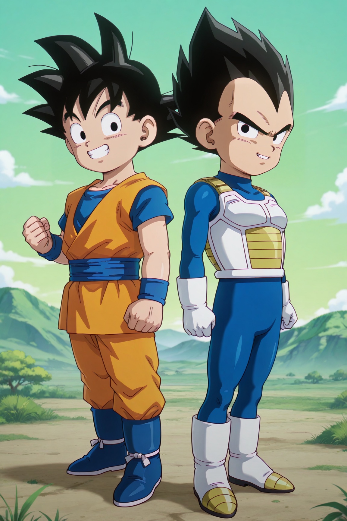 BREAK Goku,  dougi,  orange shirt on Tensor.Art