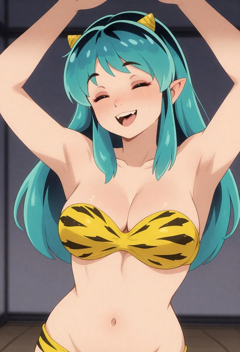 lum,  smile,  open mouth on Tensor.Art