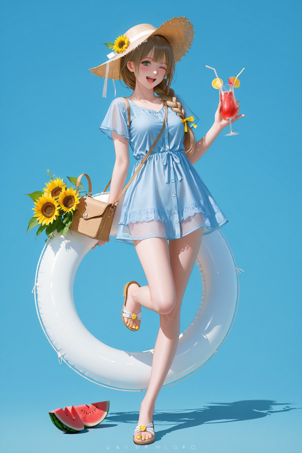 1girl,  solo,  long hair on Tensor.Art