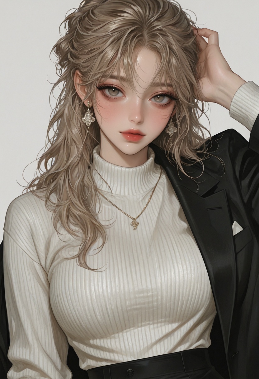 1girl,  fingernails,  formal updo on Tensor.Art