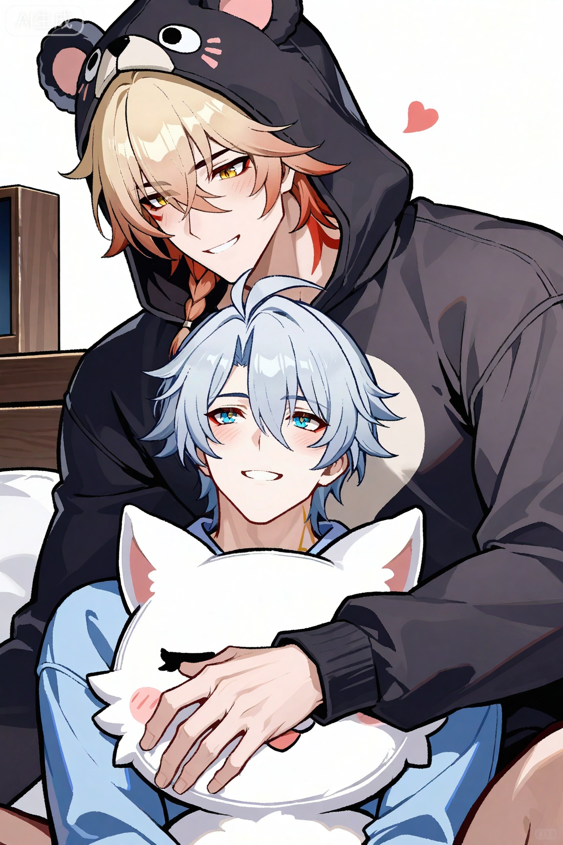 1boy,  mydei (honkai: star rail),  blonde hair on Tensor.Art