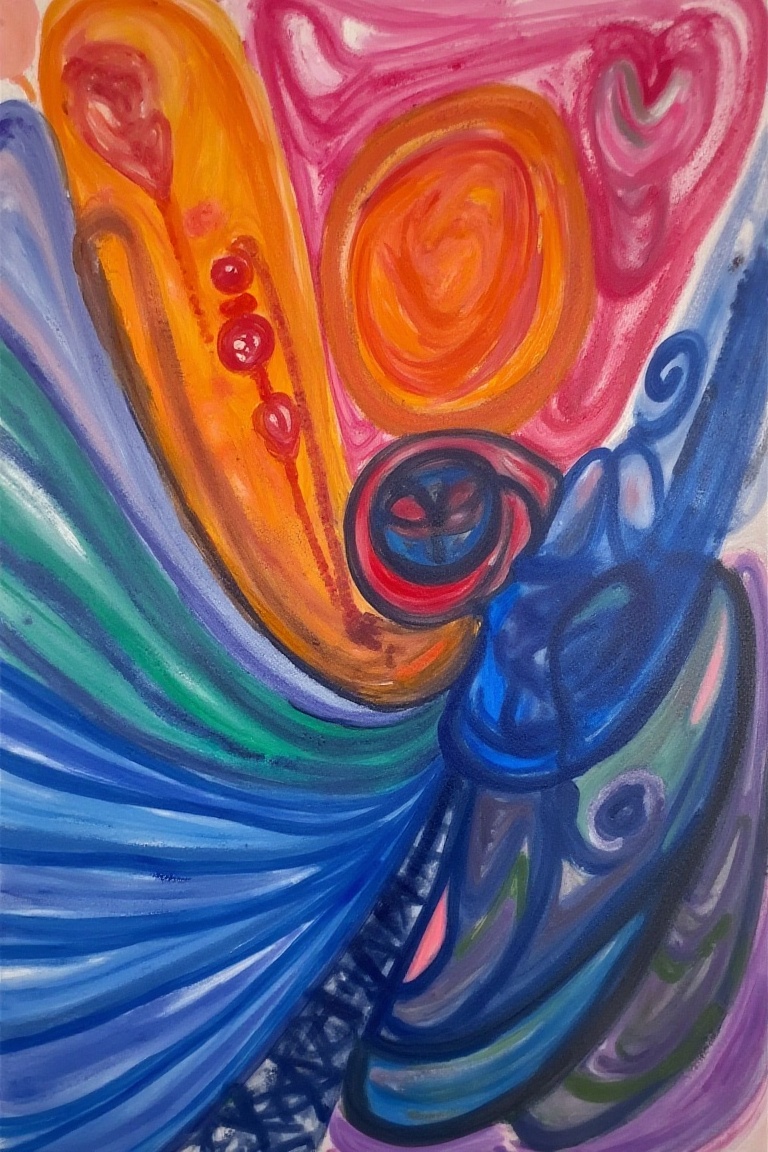 vibrant orange magenta teal blue on Tensor.Art
