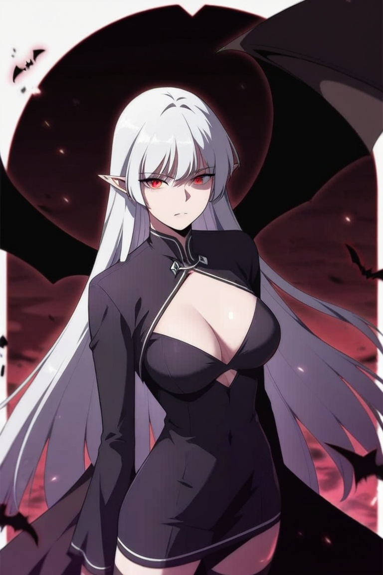 1girl,  solo,  white hair on Tensor.Art