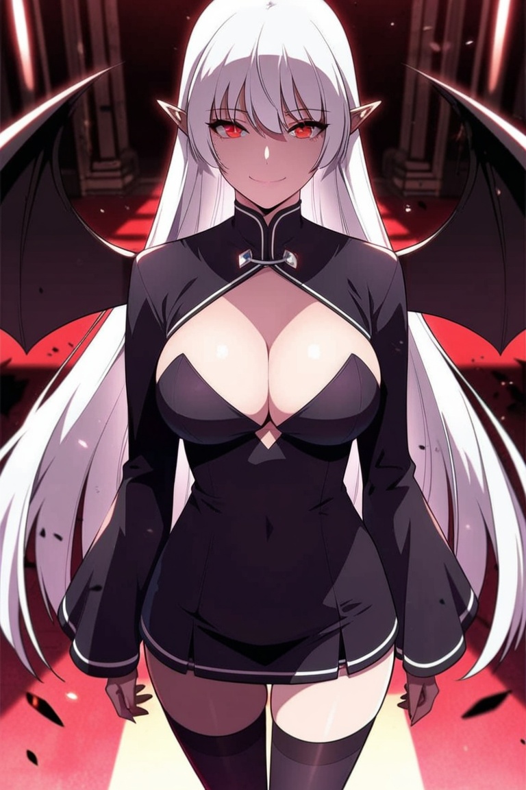 1girl,  solo,  white hair on Tensor.Art