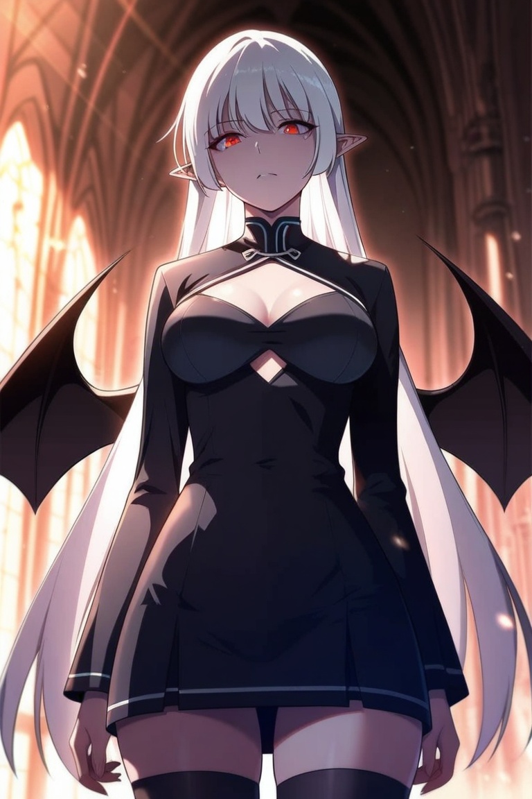 1girl,  solo,  white hair on Tensor.Art