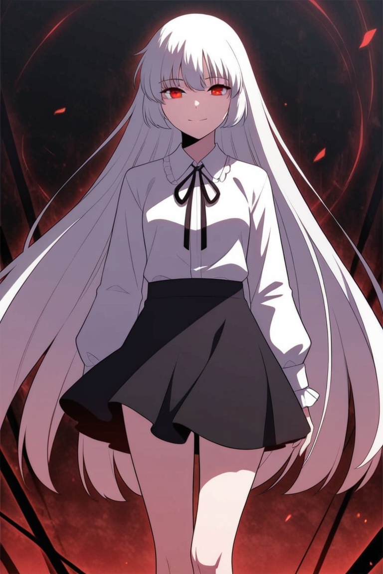 1girl,  solo,  white hair on Tensor.Art