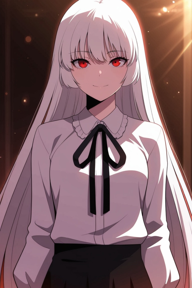 1girl,  solo,  white hair on Tensor.Art