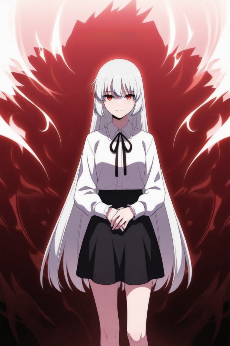 1girl,  solo,  white hair on Tensor.Art