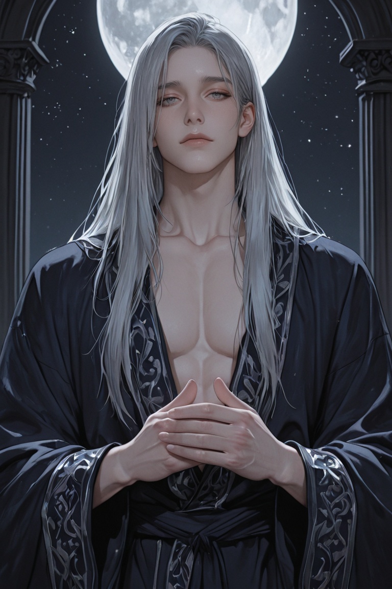 absurdres,  dreamy dark fantasy illustration,  1boy on Tensor.Art