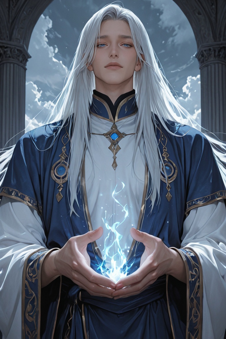 absurdres,  cinematic fantasy illustration,  1boy on Tensor.Art