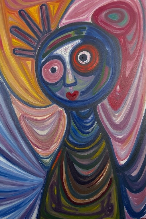 textured canvas,  emotional turbulence on Tensor.Art
