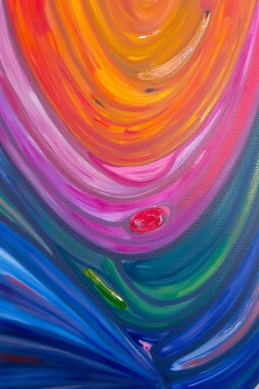 vibrant orange magenta teal blue,  textured canvas,  glowing gradients on Tensor.Art