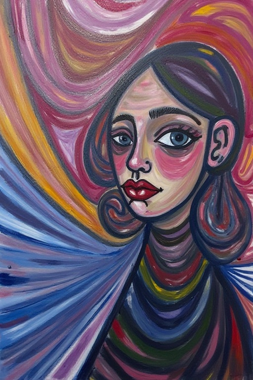 textured canvas,  emotional intensity,  layered acrylic on Tensor.Art