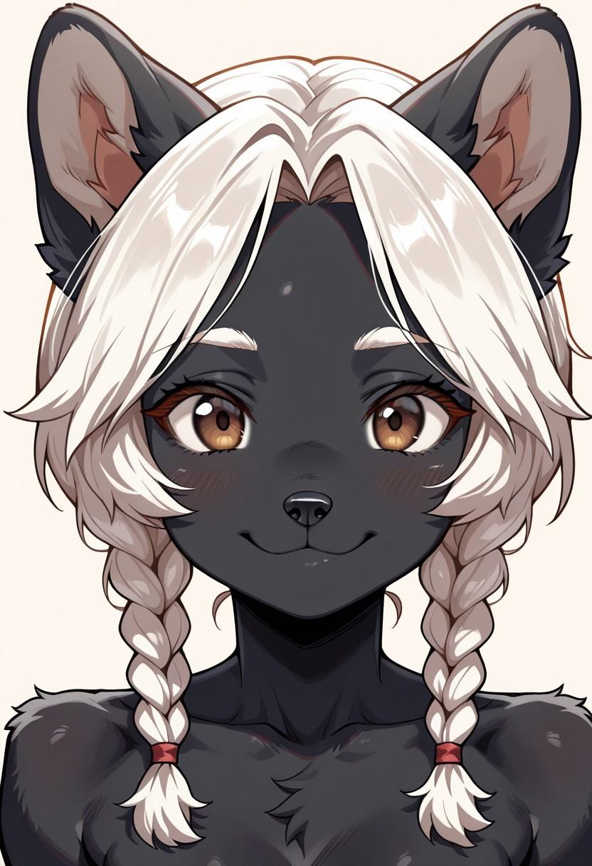 1girl,  dog girl,  furry body on Tensor.Art