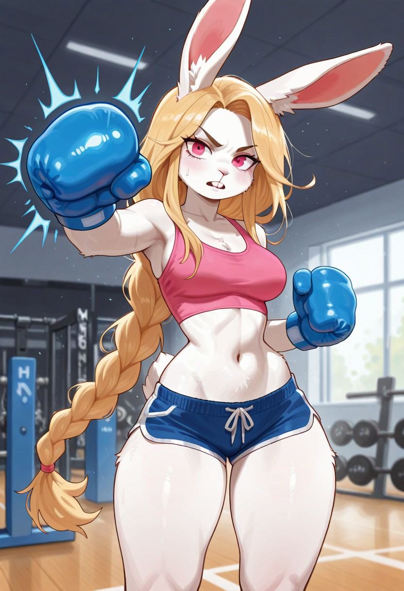 1girl,  rabbit girl,  furry body on Tensor.Art