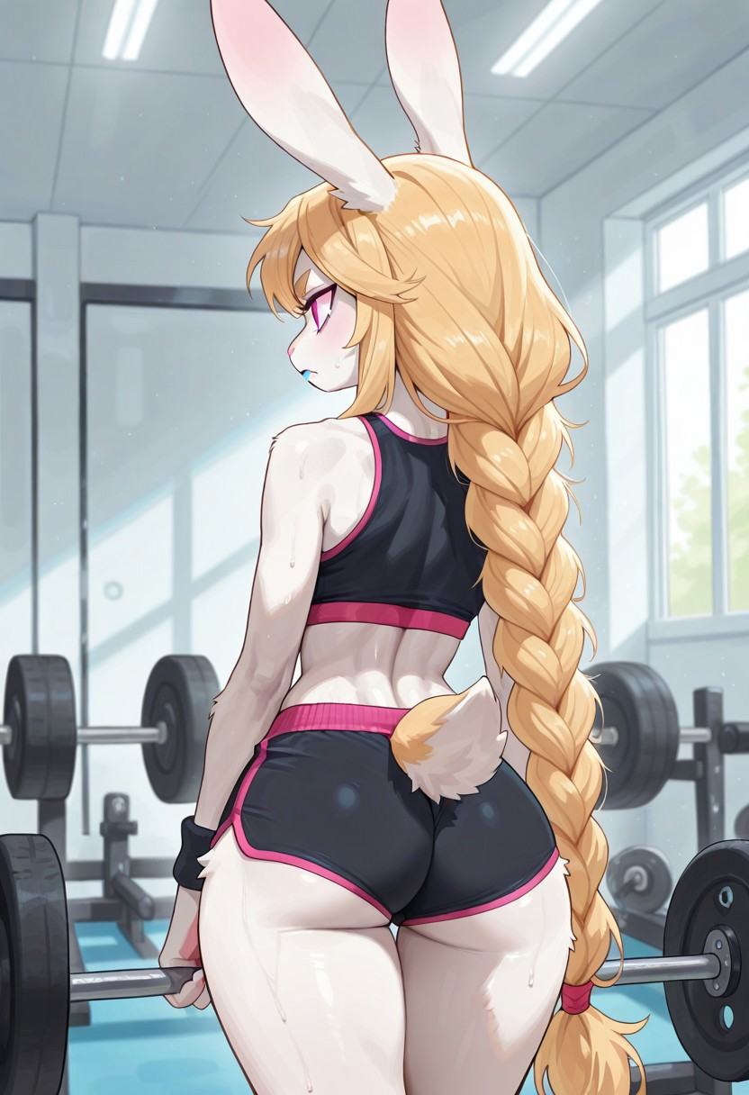 1girl,  rabbit girl,  furry body on Tensor.Art