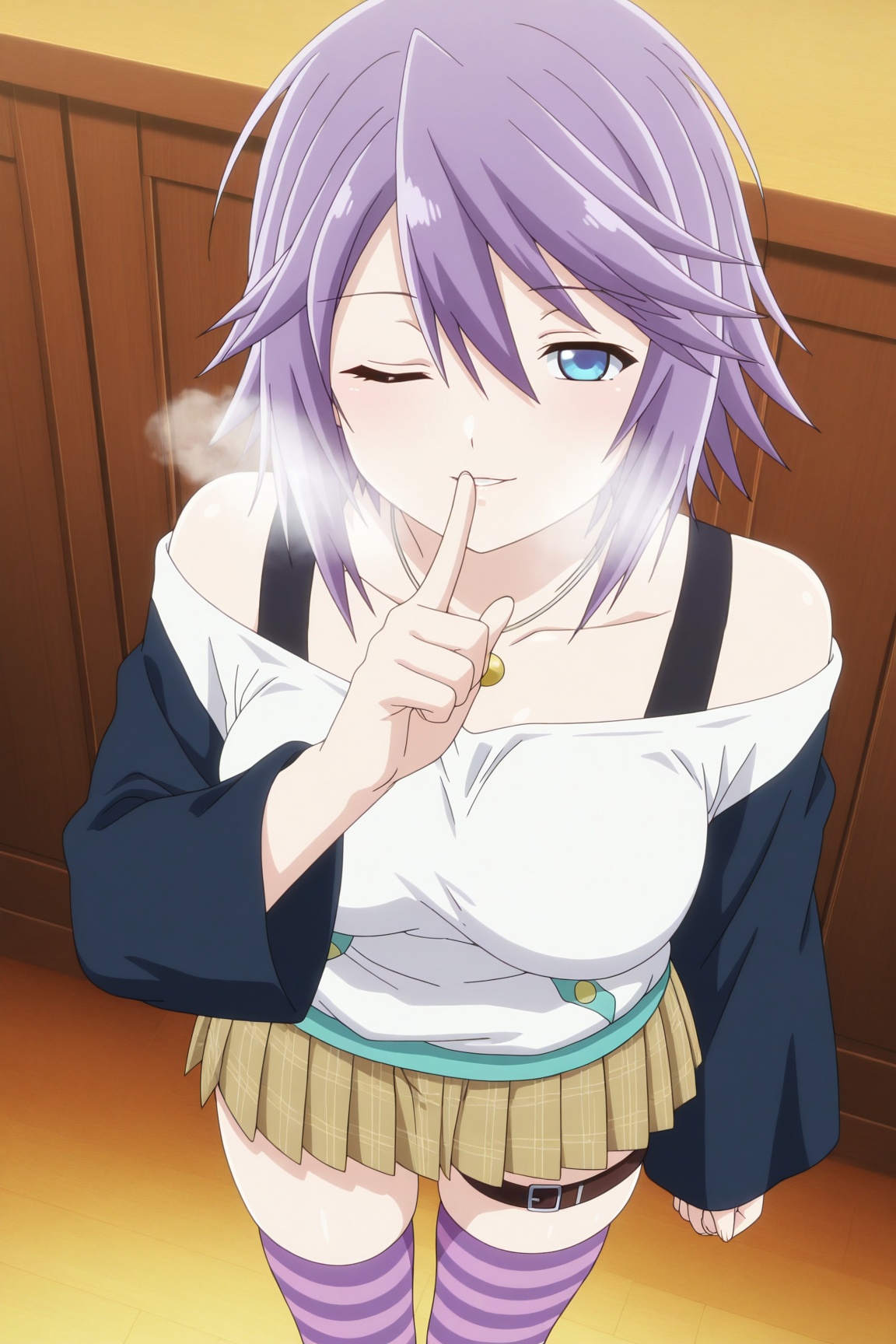 1girl,  shirayuki mizore,  short hair on Tensor.Art