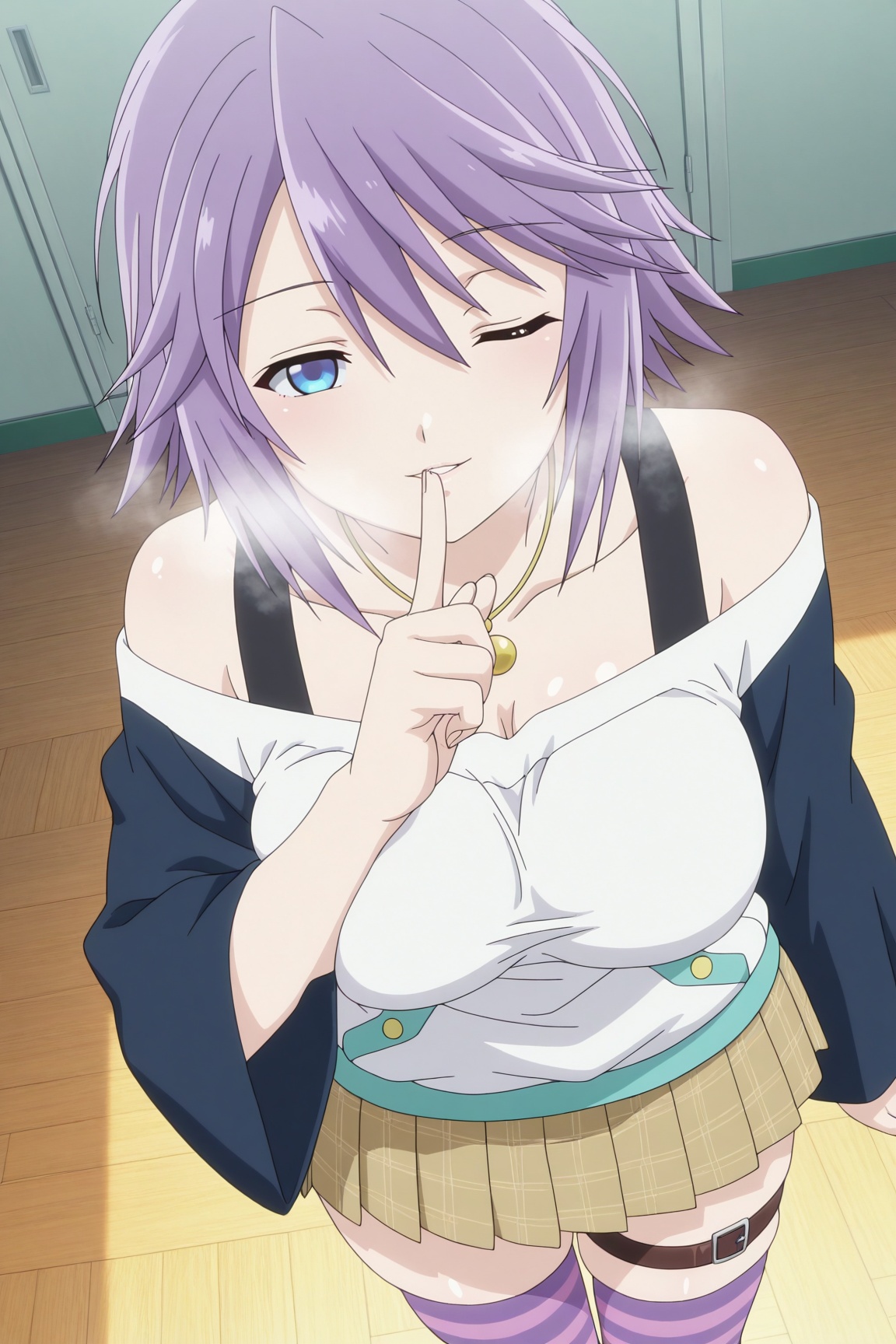 1girl,  shirayuki mizore,  short hair on Tensor.Art