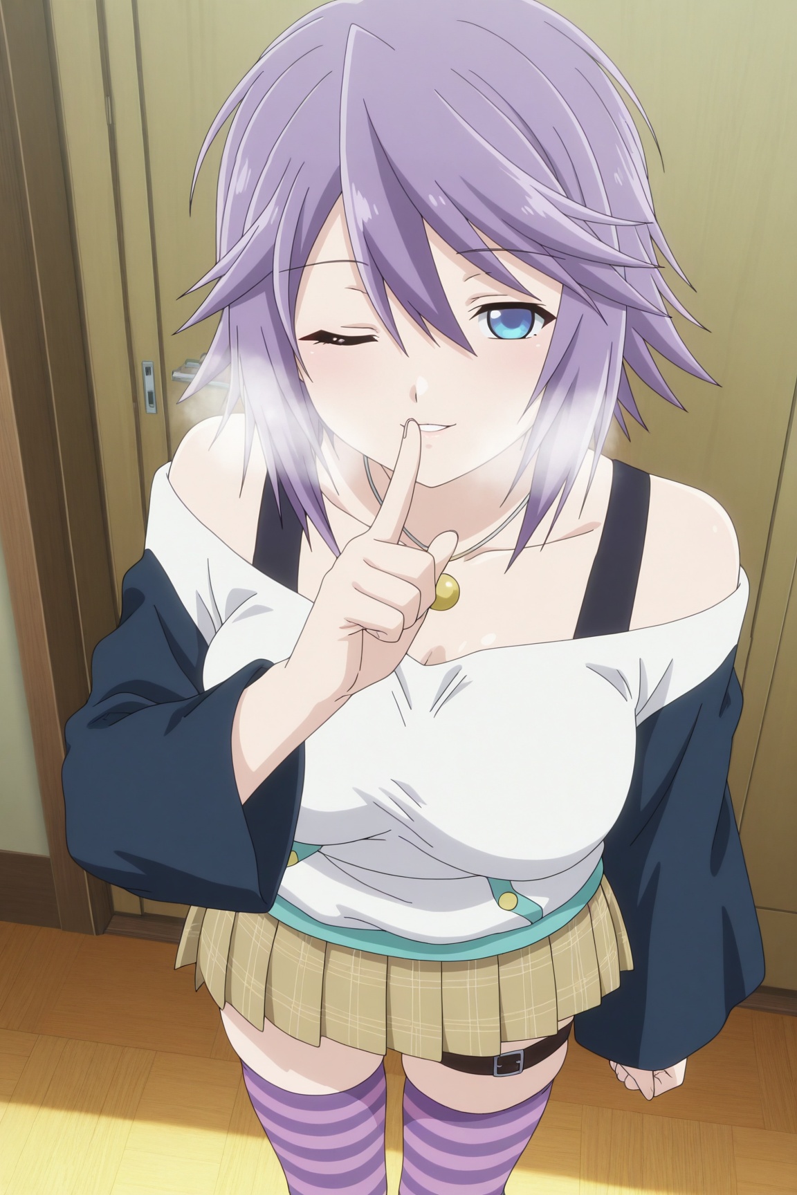 1girl,  shirayuki mizore,  short hair on Tensor.Art