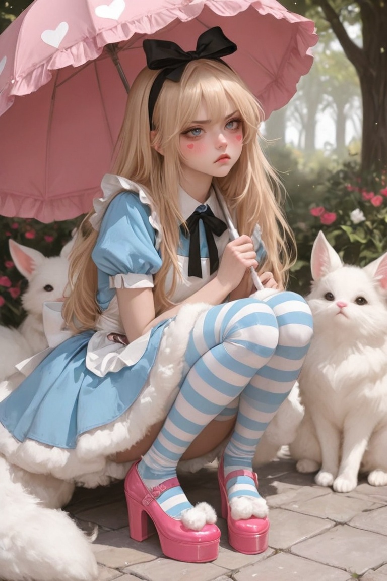 kawaii,  Alice in Wonderland,  (tsundere) on Tensor.Art
