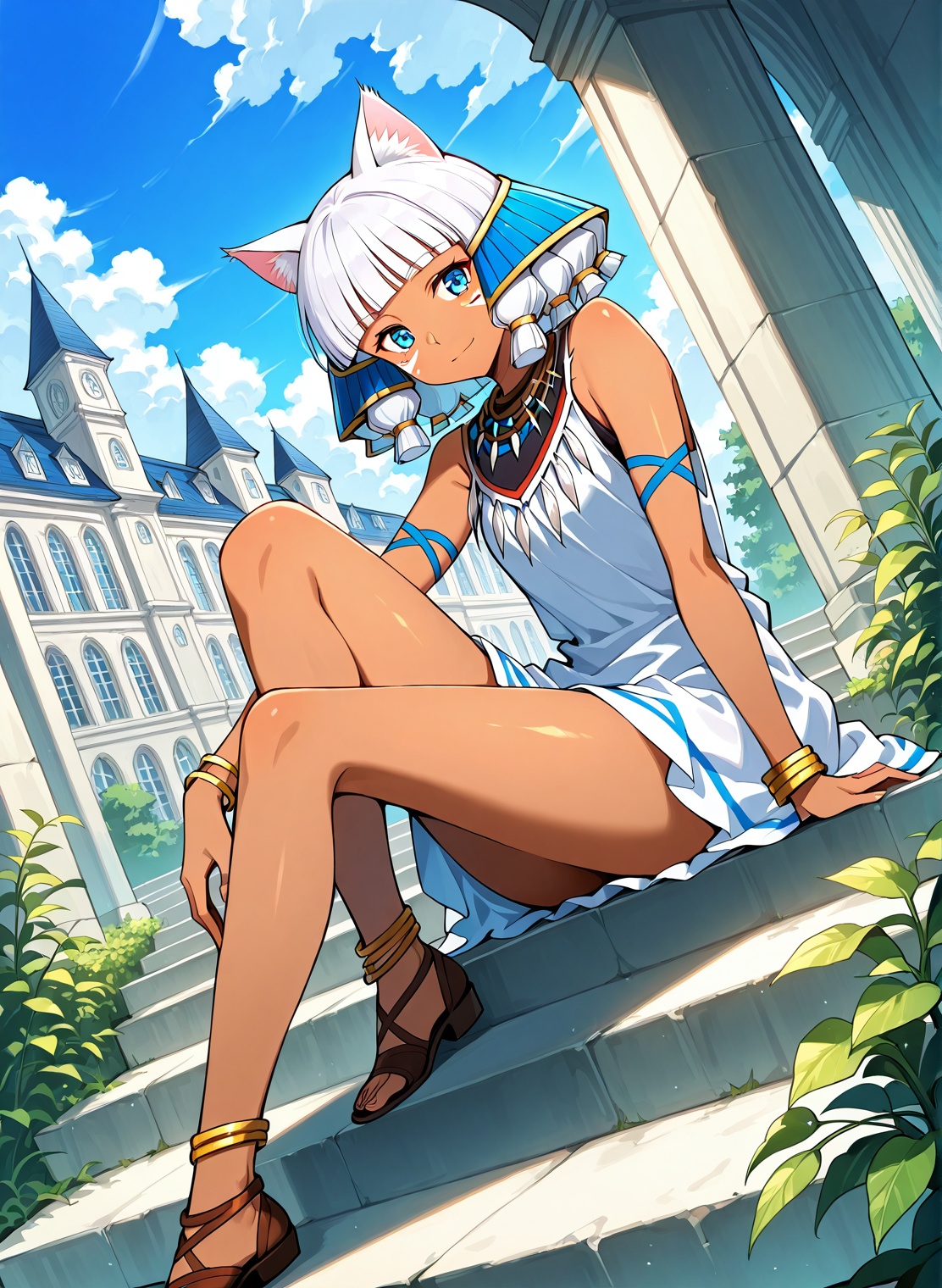 1 girl,  solo,  animal ears on Tensor.Art
