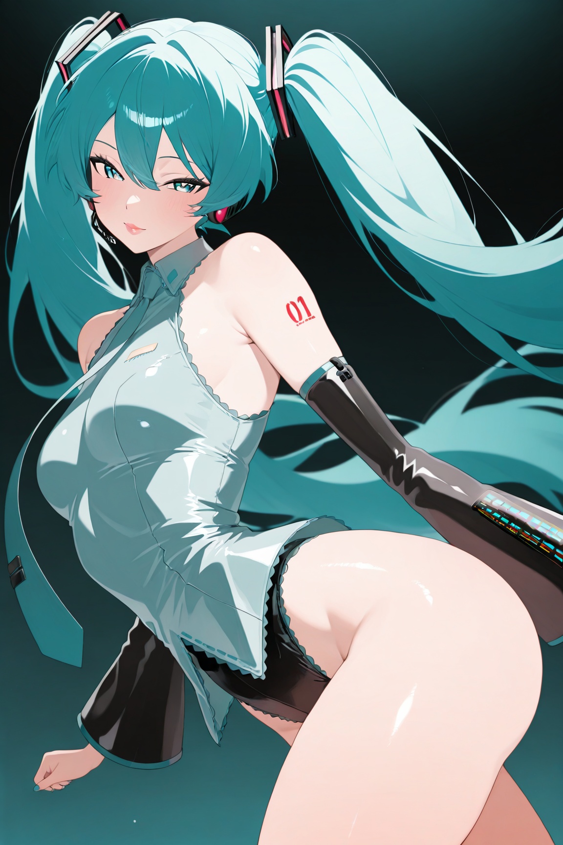 //hatsune miku//,  //character//,  solo on Tensor.Art