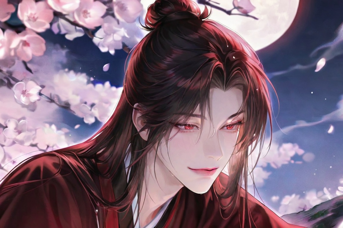 (1man)1boy,  solo,  long straight hair on Tensor.Art
