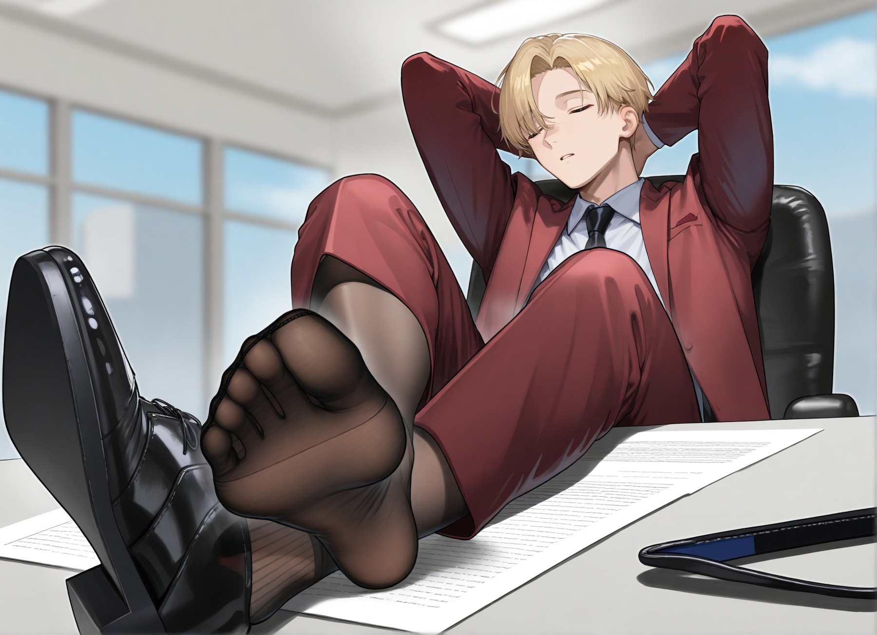 1boy,  solo,  blonde hair on Tensor.Art