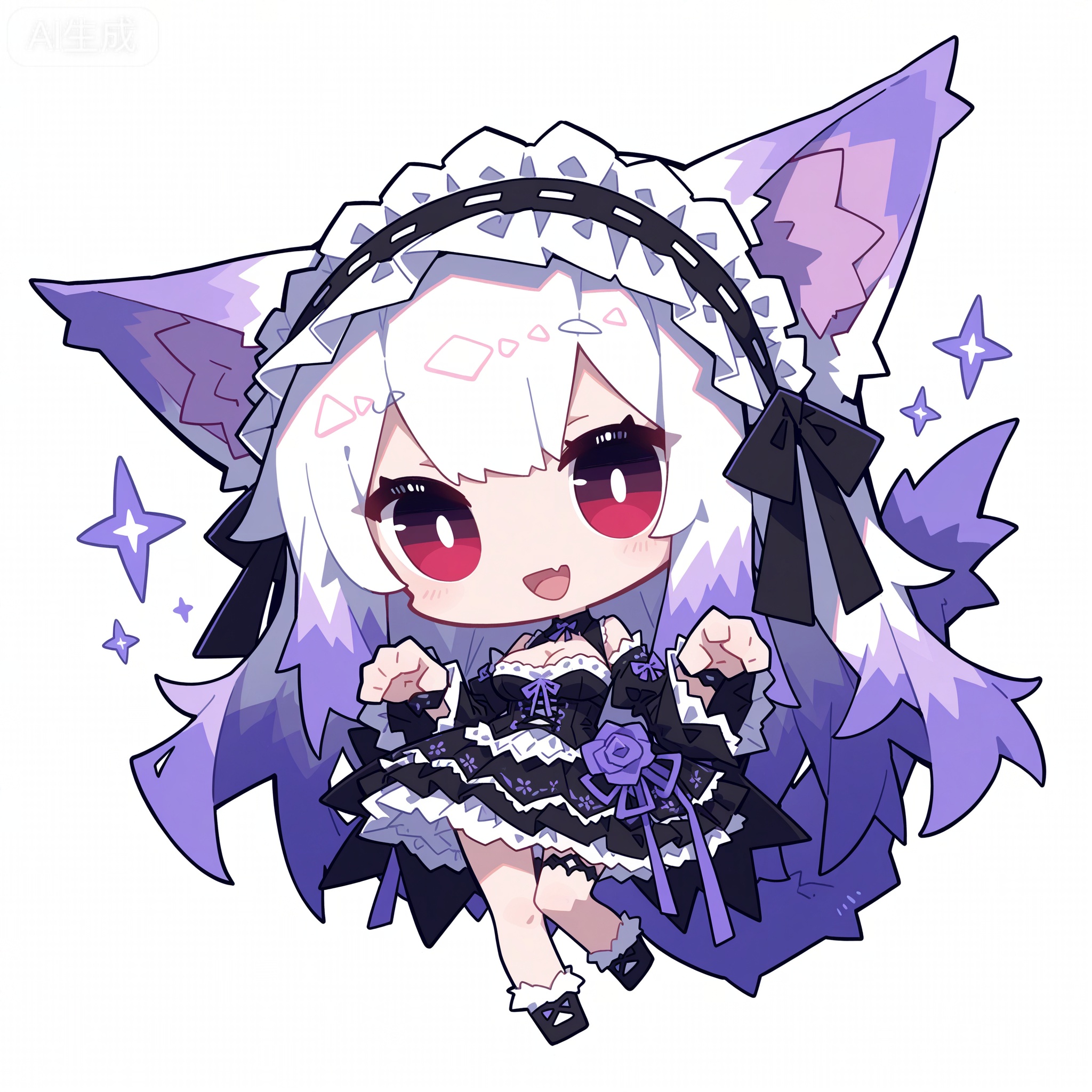 Solo, whole body, mature_monster_girl, monster_headdress, monster_clothes,

White background, monochrome theme, outline: 1.2

(chibi:1.1) ,:d,//artist:chujiujiu:1.4,//Anthropomorphism,
Line art, masterpiece, the best quality, extremely exquisite and beautiful,

Huge file size, amazing quality,multicolored hair,,(imazawa:1.1),(maccha_(mochancc):0.3),(ningen_mame:0.8),(mochizuki_kei:0.75),
//
1 girl, breasts, cleavage ,:d,//artist:chujiujiu:1.4,//
White background, monster lolita, abnormal creature, mutant girl, fluffy monster fur, weird Persian cat hybrid, monster variant, gothic beast form, twisted floral appendage, lilac monster aesthetic, languid monster pose, pale weird skin, dreamy horror, elegant grotesque, white blank background, monster with rose decoration, spooky monster girl